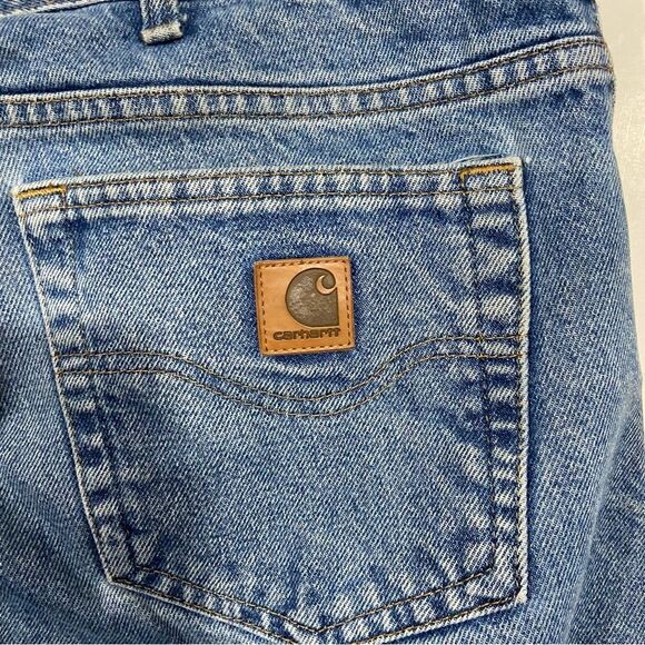 Carhartt 40x30 Medium Wash Straight Leg Jeans - Picture 5 of 5